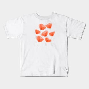 red poppies Kids T-Shirt